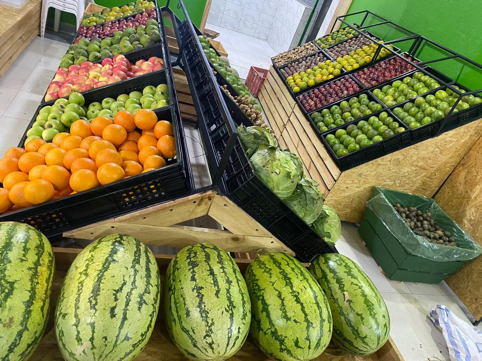 Fresh produce on display at a portfolio enterprise